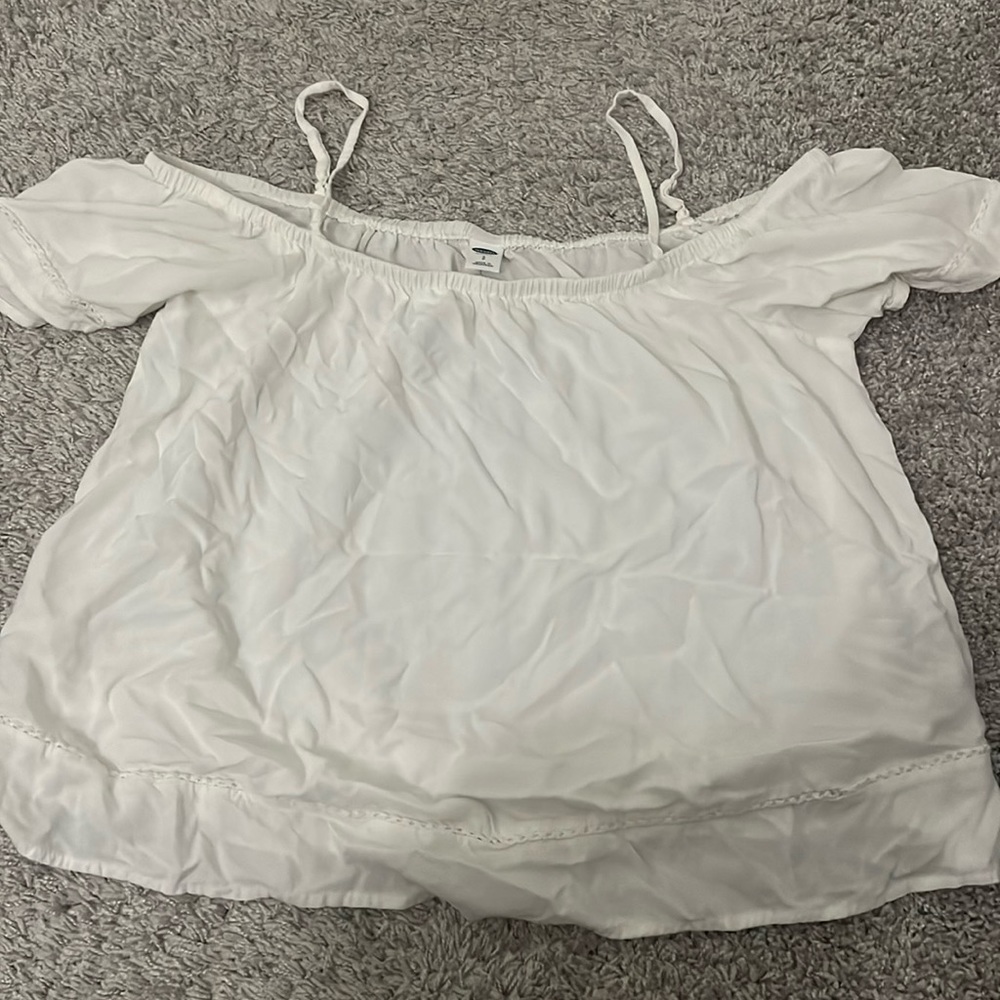 Old Navy Off the Shoulder White Top